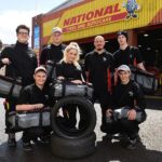 From left is Bailey Wood, 16, Reece Arcos, 18, Chris Radford, 16, Serena Harman, 17, trainer Billy Maley, Tyler Reynolds, 16, and Conor Sharratt, 16.